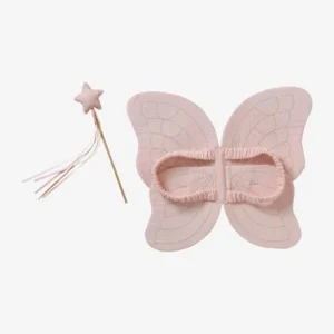 Ailes De Papillon En Gaze De Coton + Baguette Magique Rose – Vertbaudet 9