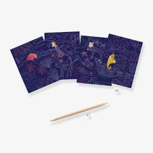 Cartes à Gratter Nature Luxuriante DJECO Violet – Djeco 12