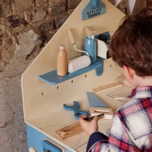 Grand établi De Bricolage En Bois FSC® Et Métal Bleu – Vertbaudet 14