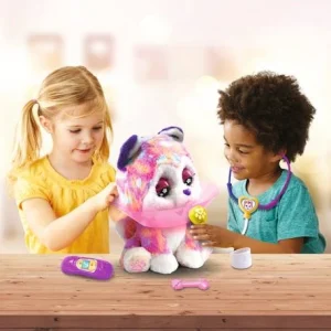 Peluche Husky Motorisée Rainbow Mon Chiot Bobo VTECH Rose – Toutes Les Marques 6