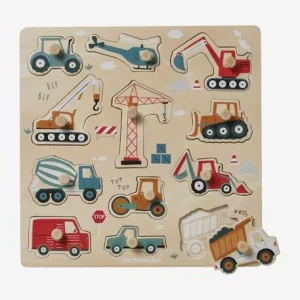 Puzzle Boutons Chantier En Bois FSC® Jaune – Vertbaudet 9