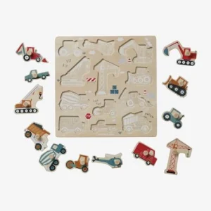 Puzzle Boutons Chantier En Bois FSC® Jaune – Vertbaudet 11