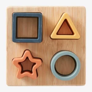 Puzzle Des Formes En Bois Et Silcone Multicolor – Vertbaudet 12