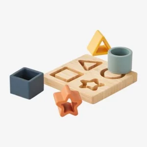 Puzzle Des Formes En Bois Et Silcone Multicolor – Vertbaudet 14