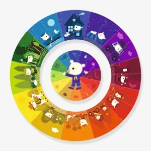 Puzzle Géant Les Couleurs DJECO Bleu – Djeco 6