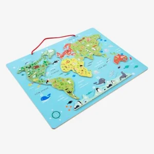 Puzzle Monde Magnétique En Bois FSC® Multicolore – Vertbaudet 8