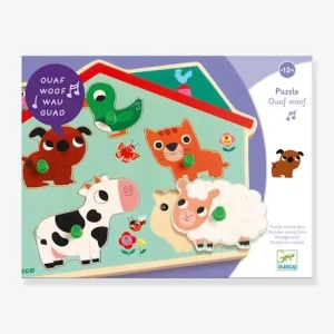 Puzzle Sonore Ouaf Woof – DJECO Bleu – Djeco 7