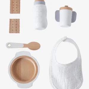 Set Accessoires Repas Poupon En Bois FSC® Blanc – Vertbaudet 9