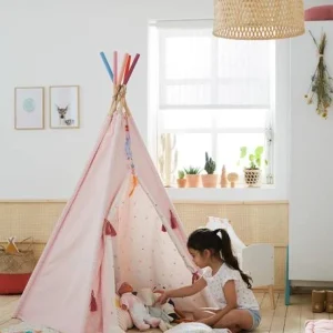 Tipi Réversible Petite Sioux Rose – Vertbaudet 11