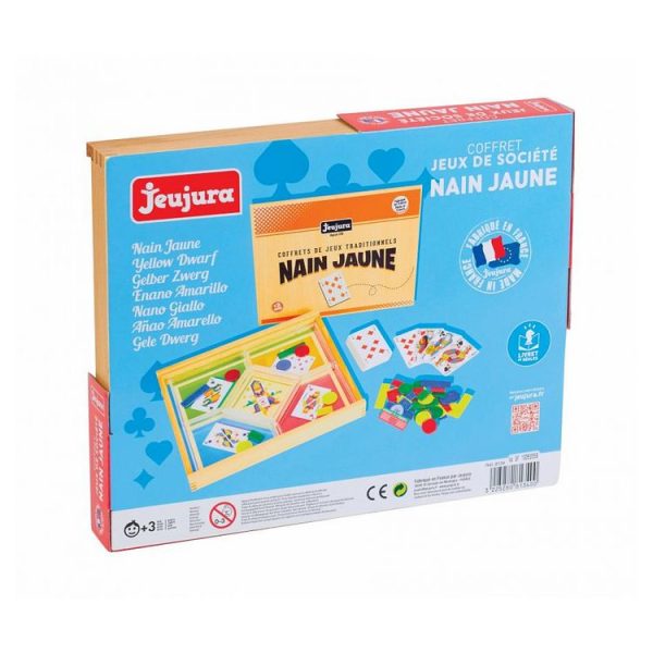 De gros 🎁 JeuJura Jeu Du Nain Jaune – Coffret En Bois 👍 3