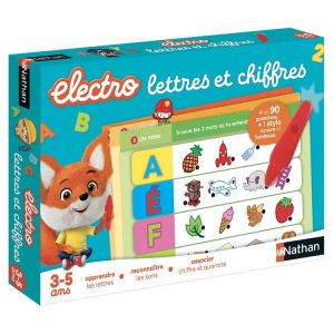 Bon marché 😍 NATHAN Lot Quiz Electronique Animaux + Lettres Et Chiffres 🌟 9