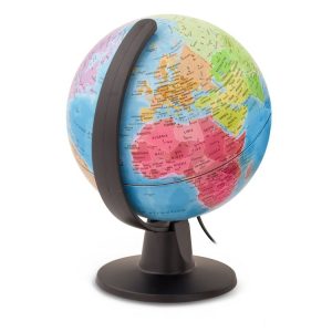 Tout neuf ✨ TECNODIDATTICA SPA Globe Terrestre Luce Lumineux 16 Cm ✨ 6