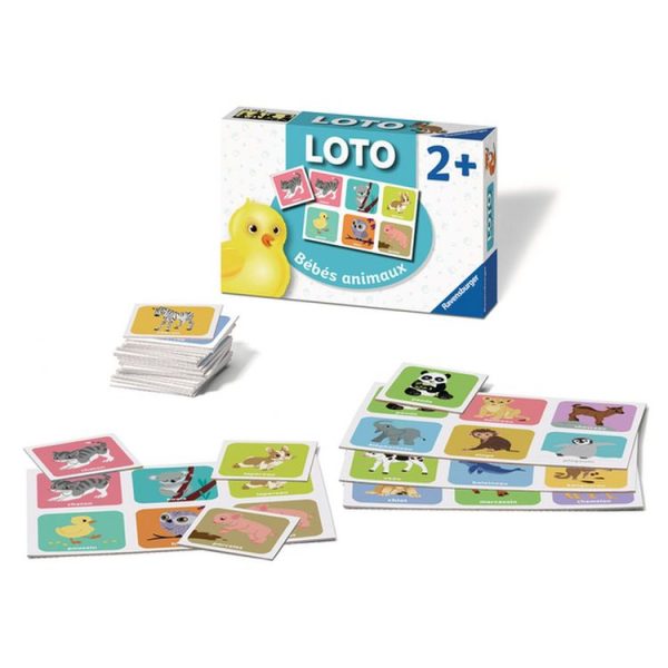 Nouveau 😀 RAVENSBURGER Jeu Loto Bébés Animaux 🥰 3