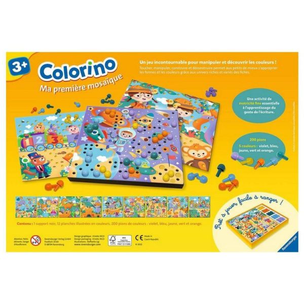 Le moins cher ✨ RAVENSBURGER Colorino : Ma Première Mosaïque 🛒 3