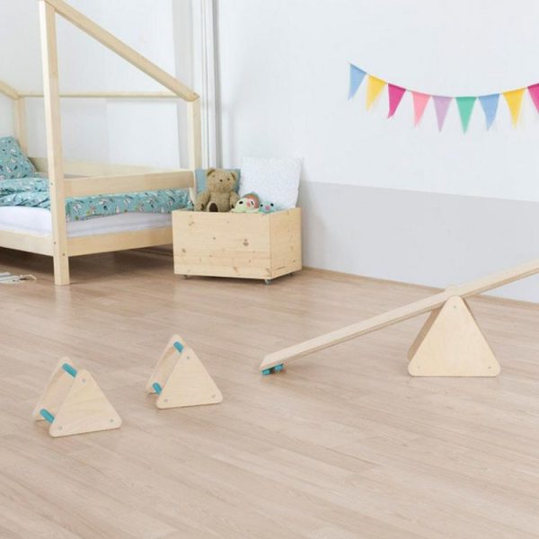 Meilleure vente 👍 Youdoit Jeu D’équilibre Et Motricité Montessori PIKY – Couleur Bois Naturel Et Bleu Turquoise 👍 1