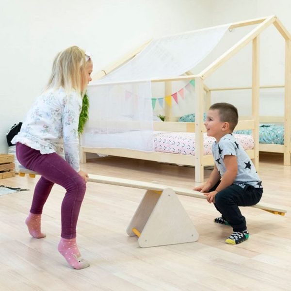 Meilleure vente ❤️ Youdoit Jeu D’équilibre Et Motricité Montessori TRIANGLES – Couleur Bois Naturel Et Gris ✔️ 3