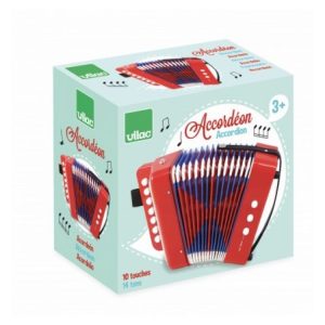 Le moins cher ⭐ Vilac Accordeon En PVC 10 Touches Et 14 Tons 🥰 6