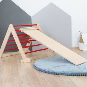 Meilleur prix ⌛ Youdoit Jeu D’équilibre Et Motricité Montessori PIKY – Couleur Bois Naturel Et Rouge ⭐ 7