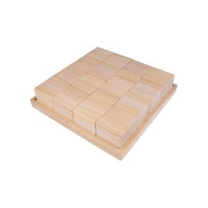 Meilleure affaire 👍 Artemio Plateau Avec 16 Cubes En Bois – 26,5 X 26,5 X 6,5 Cm 😉 7